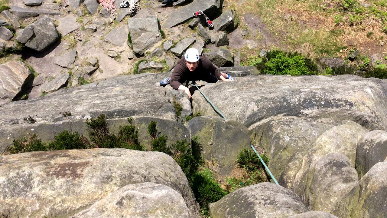 guided rock climb course