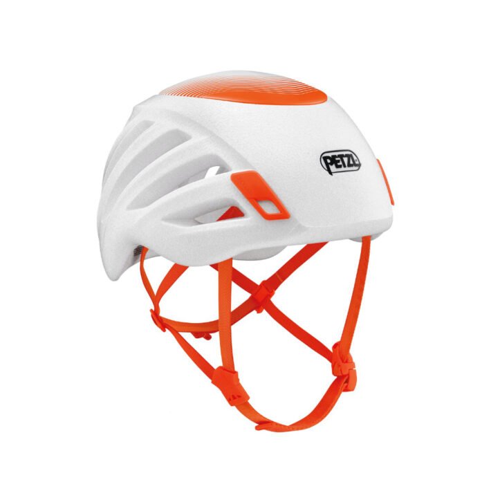 Petzl Sirocco helmet white orange front image