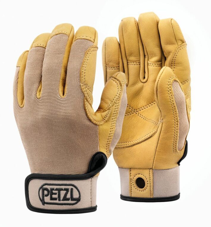 The Petzl Cordex gloves in Beige.