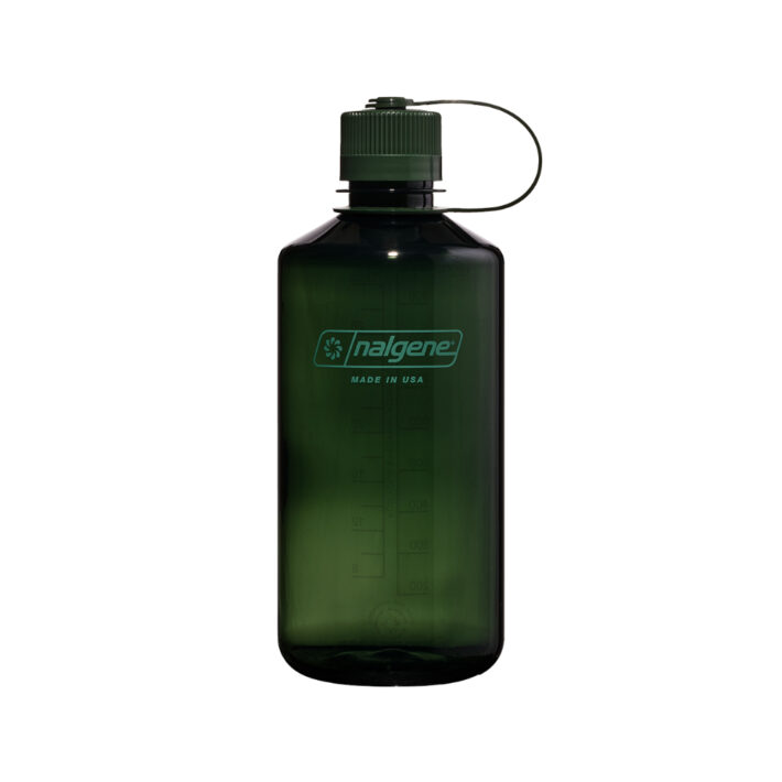 Front image of the 1L NM Jade Nalgene Bottle.