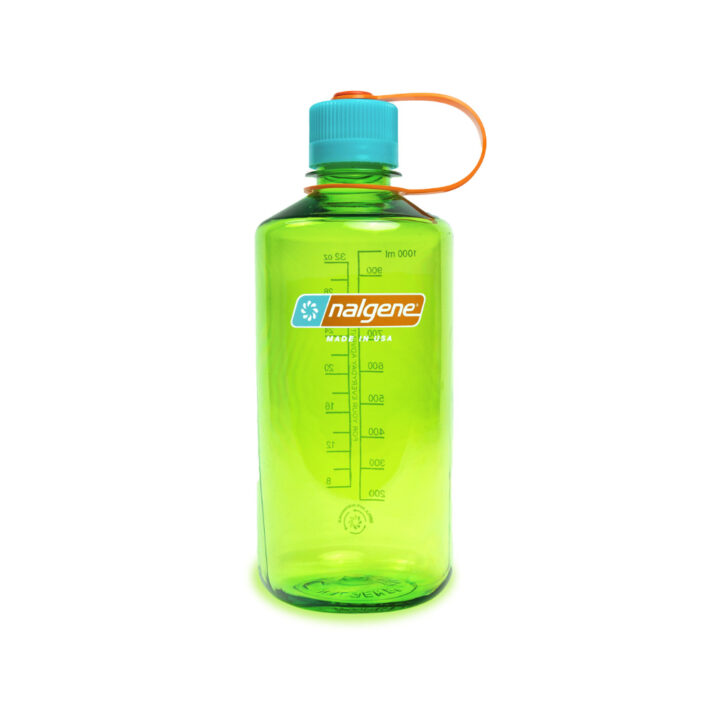 Front image of the 1L NM Pear Nalgene Bottle.