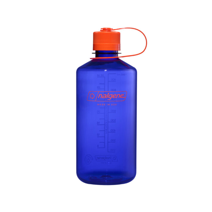 Front image of the 1L NM Periwinkle Nalgene Bottle.