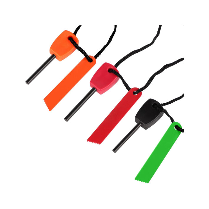 Fire Starter Kit in all colours (orange, red, and green).