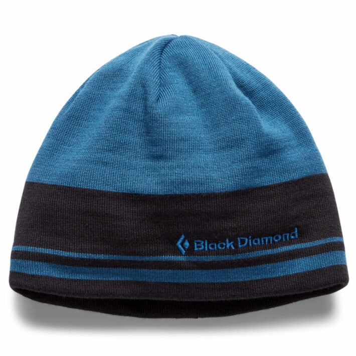 Black Diamond Moonlight Beanie in astral blue and smoke.