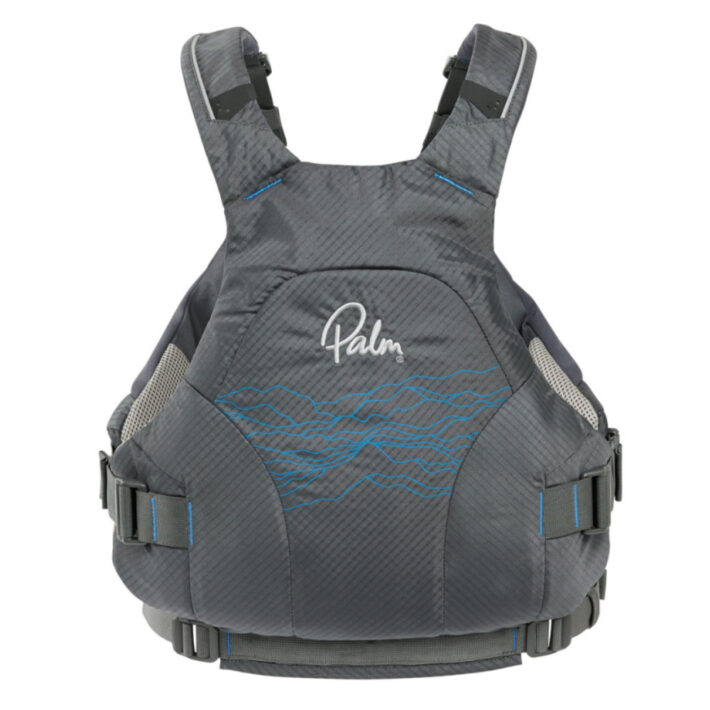 Palm Riff PFD in Grey. Front Image.