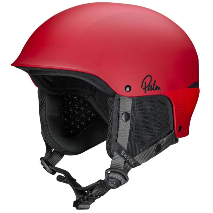 Palm Shuck in red with ear protection