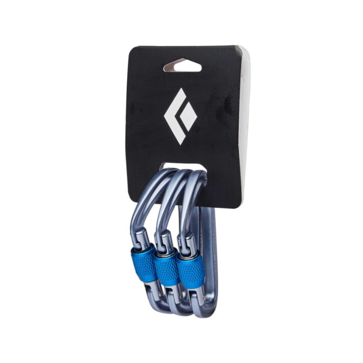 black diamond HotForge Screwgate Carabiner 3 Pack grey