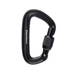 The Black Diamond LiteForge Screwgate Carabiner in grey