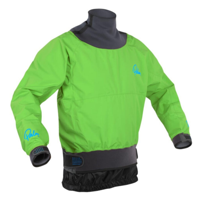 Palm vertigo jacket in lime front image.