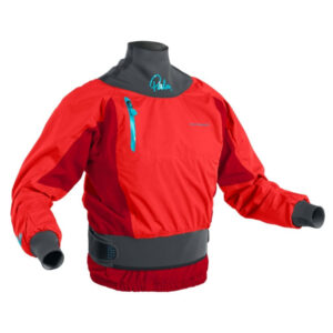 Palm Zenith Womens Jacket in Red. Front Image.