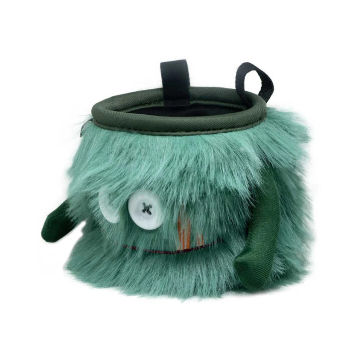 Dusty green monster chalk bag called flint side image