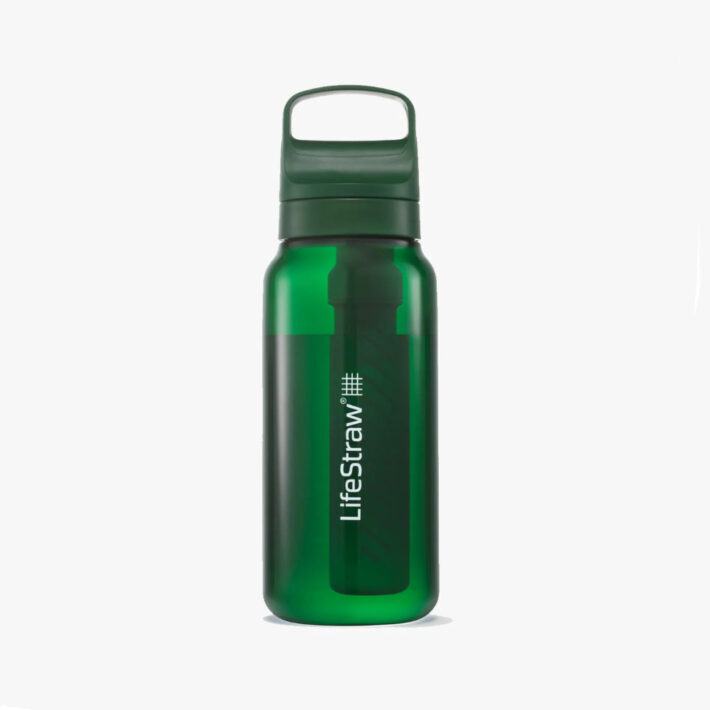 front image of the lifestraw go 1L in Green