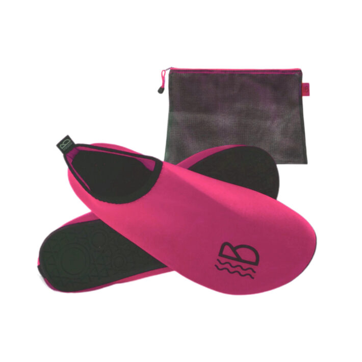 Pink Brighton Water Shoes front image with storage bag